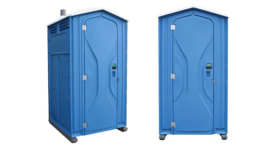 Long-term porta potty units on site in Winona, Minnesota